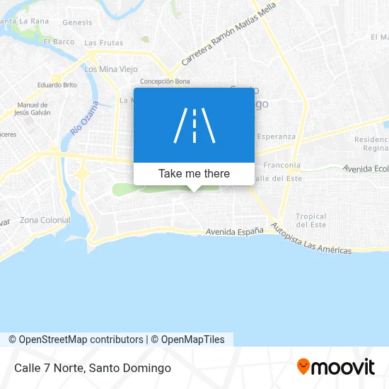 Mapa de Calle 7 Norte