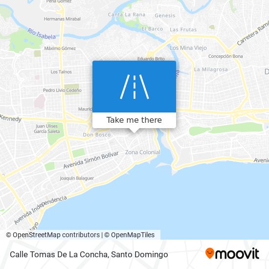 Mapa de Calle Tomas De La Concha