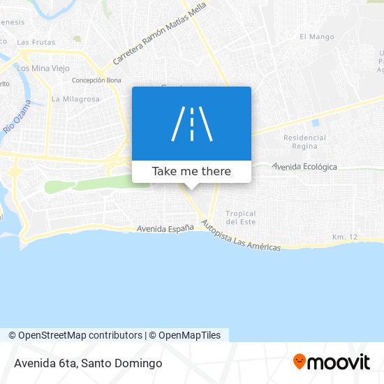 Mapa de Avenida 6ta