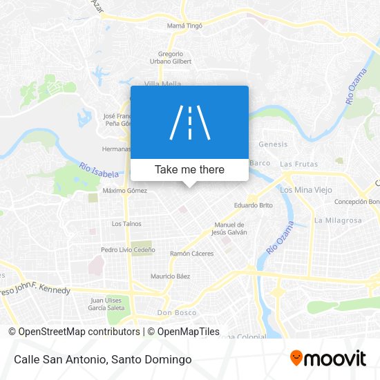 Calle San Antonio map