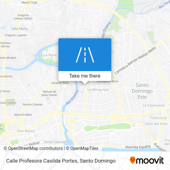Mapa de Calle Profesora Casilda Portes
