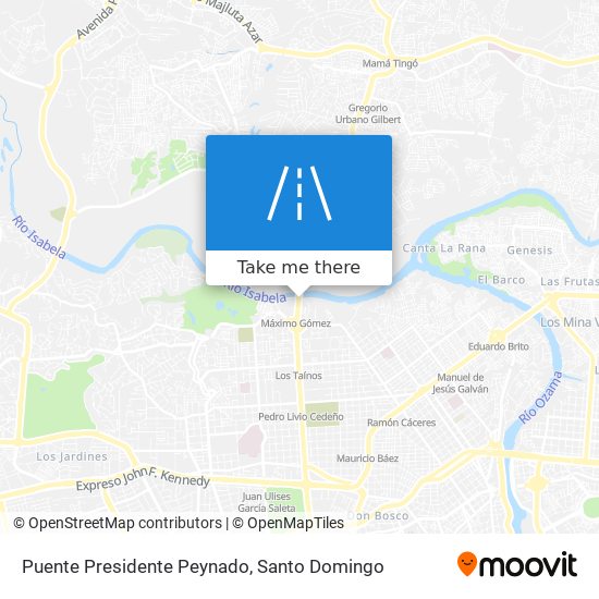 Puente Presidente Peynado map