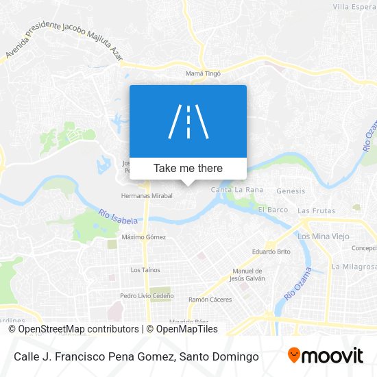 Calle J. Francisco Pena Gomez map