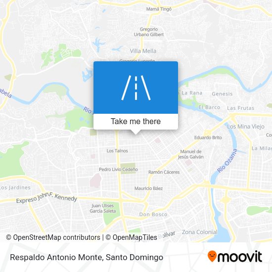 Respaldo Antonio Monte map