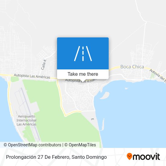 Mapa de Prolongación 27 De Febrero
