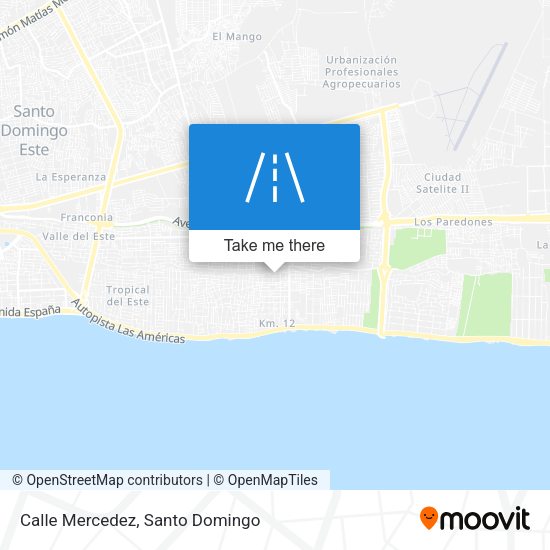 Calle Mercedez map