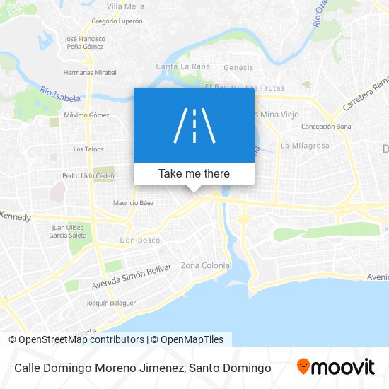 Mapa de Calle Domingo Moreno Jimenez
