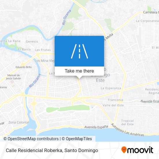 Mapa de Calle Residencial Roberka