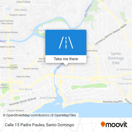 Calle 15 Padre Paules map