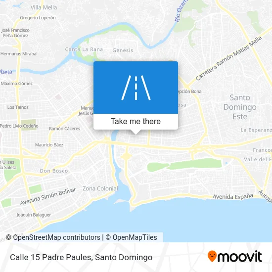 Calle 15 Padre Paules map