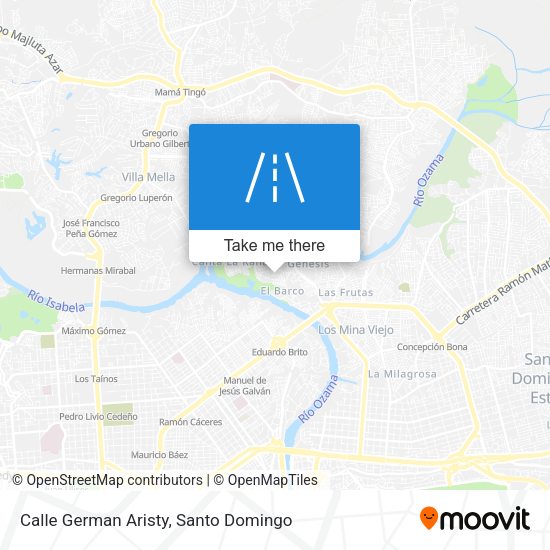 Calle German Aristy map