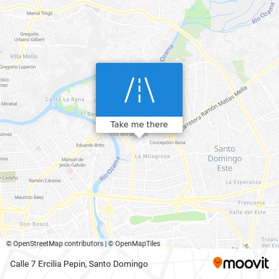 Calle 7 Ercilia Pepin map