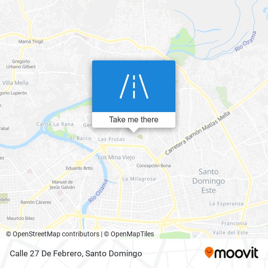 Calle 27 De Febrero map