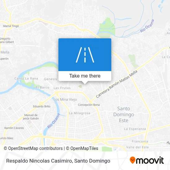 Respaldo Nincolas Casimiro map