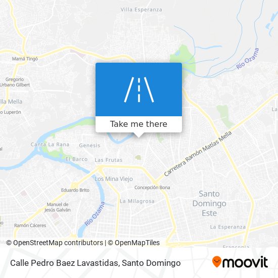 Mapa de Calle Pedro Baez Lavastidas