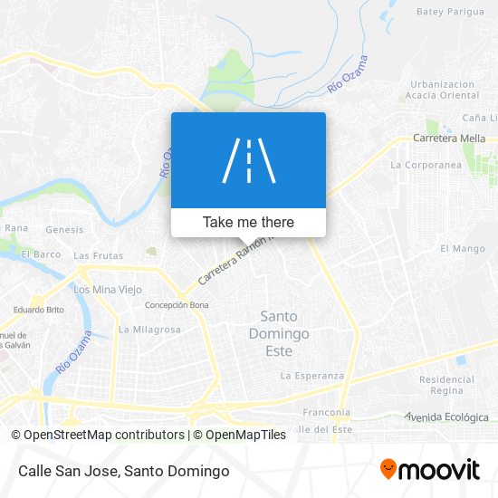 Calle San Jose map