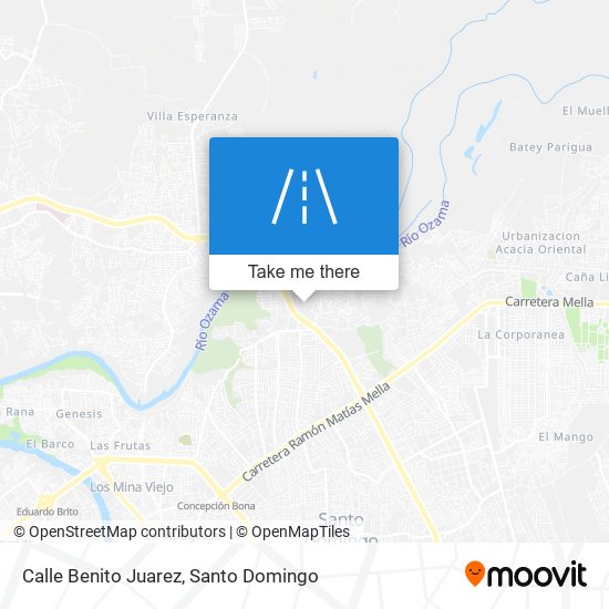 Mapa de Calle Benito Juarez