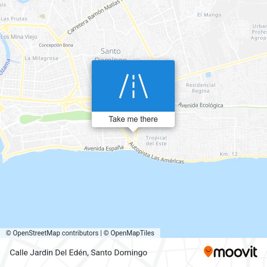Mapa de Calle Jardin Del Edén