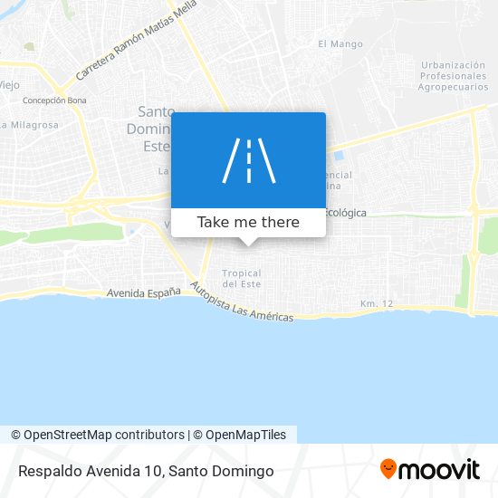 Respaldo Avenida 10 map