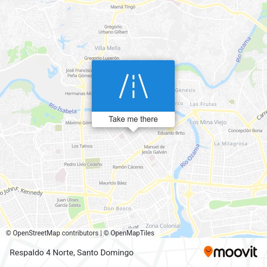 Respaldo 4 Norte map