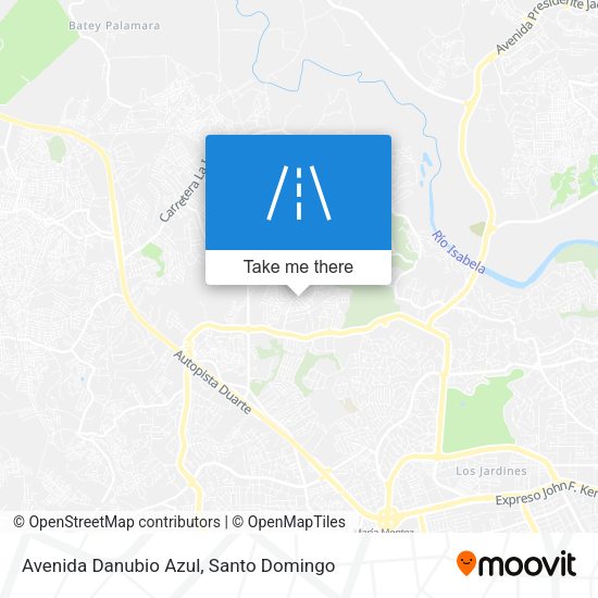Avenida Danubio Azul map