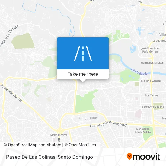 Mapa de Paseo De Las Colinas