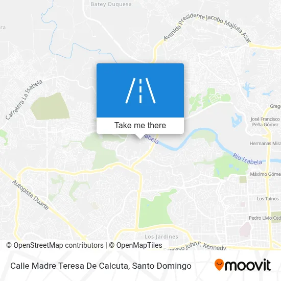 Mapa de Calle Madre Teresa De Calcuta