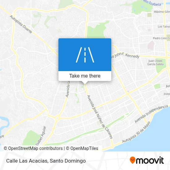 Mapa de Calle Las Acacias