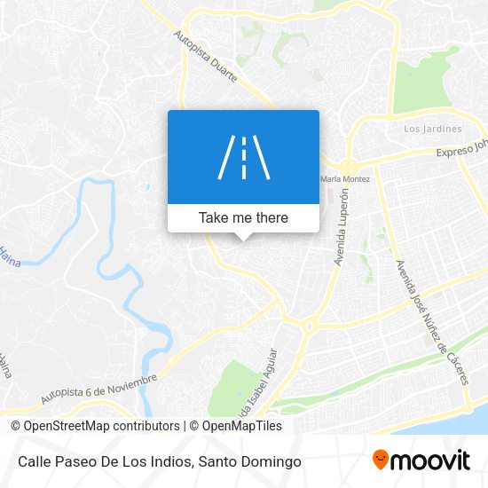 Mapa de Calle Paseo De Los Indios