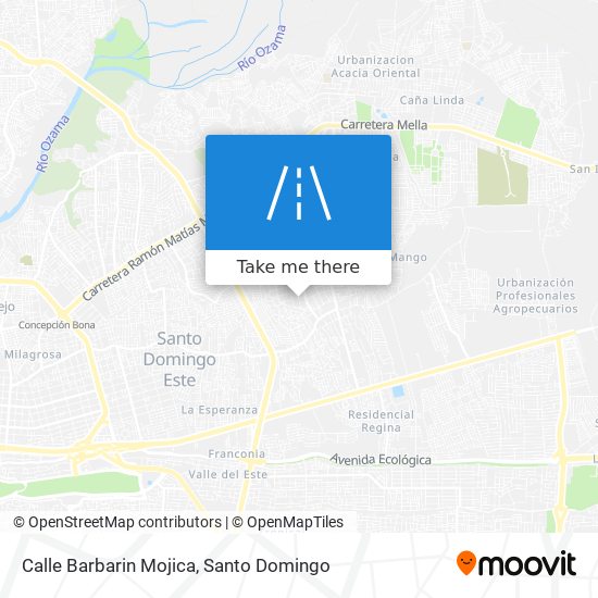 Calle Barbarin Mojica map