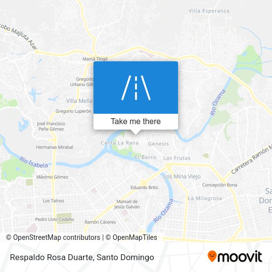 Respaldo Rosa Duarte map