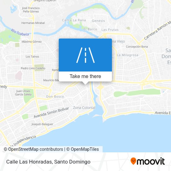 Mapa de Calle Las Honradas