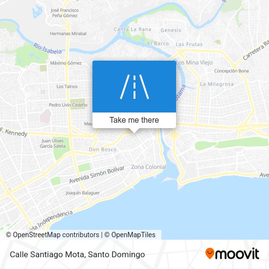 Mapa de Calle Santiago Mota
