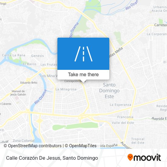 Mapa de Calle Corazón De Jesus