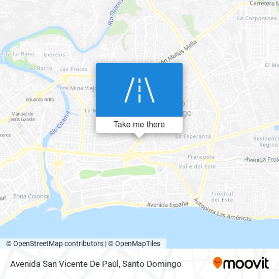 Avenida San Vicente De Paúl map