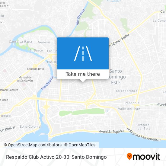 Respaldo Club Activo 20-30 map