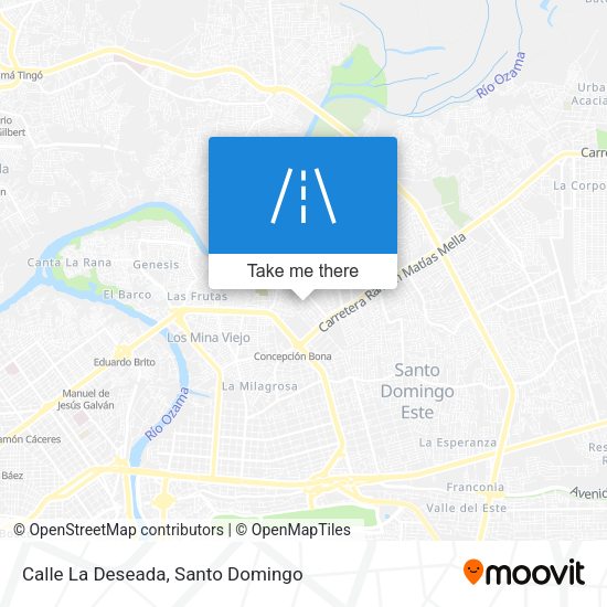 Calle La Deseada map
