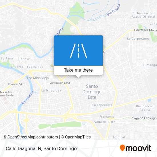 Mapa de Calle Diagonal N