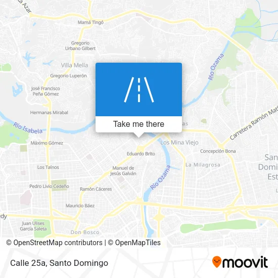 Mapa de Calle 25a