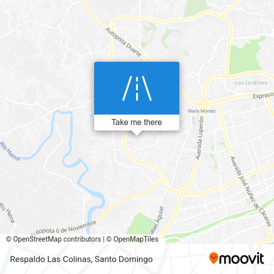 Respaldo Las Colinas map
