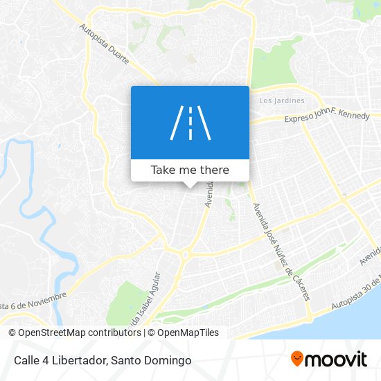 Mapa de Calle 4 Libertador