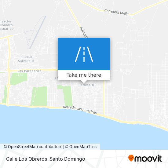 Mapa de Calle Los Obreros