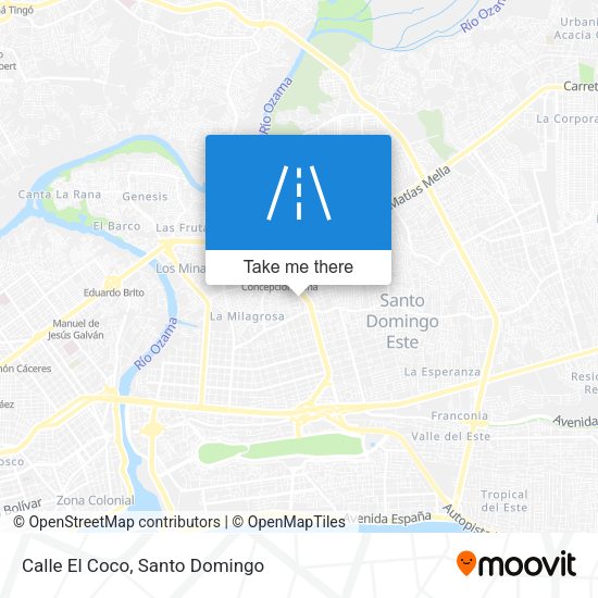 Mapa de Calle El Coco