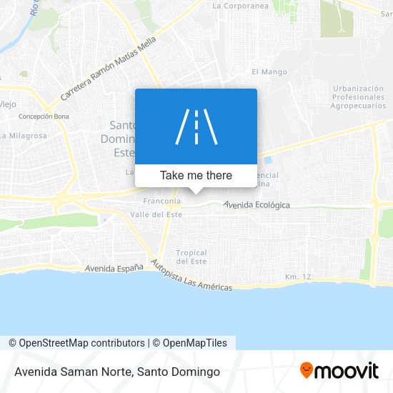 Mapa de Avenida Saman Norte
