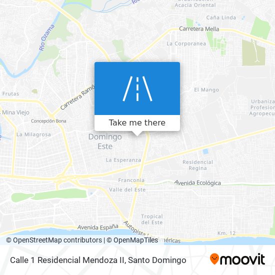 Calle 1 Residencial Mendoza II map