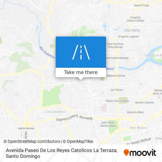 Mapa de Avenida Paseo De Los Reyes Catolicos La Terraza