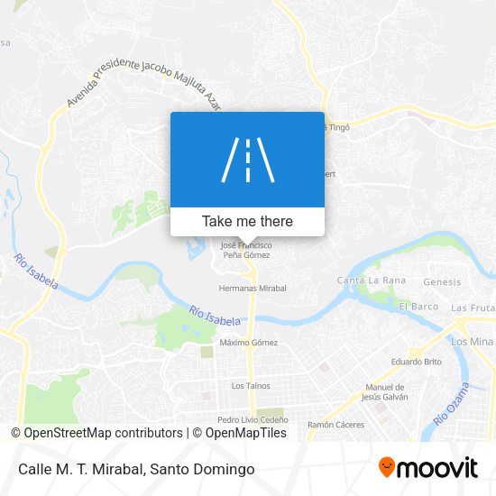 Mapa de Calle M. T. Mirabal