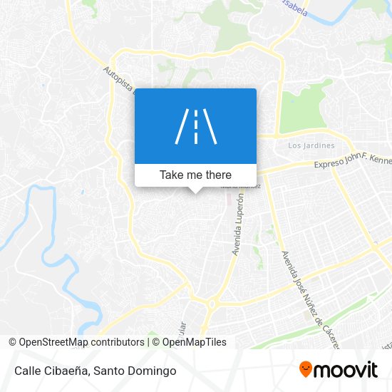 Calle Cibaeña map