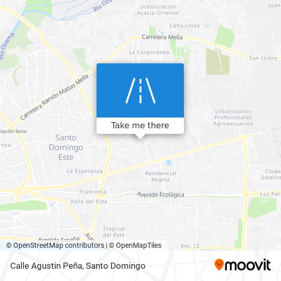 Mapa de Calle Agustin Peña