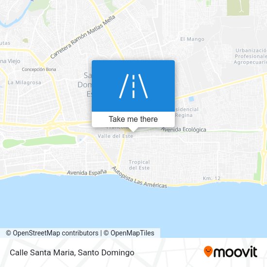 Calle Santa Maria map